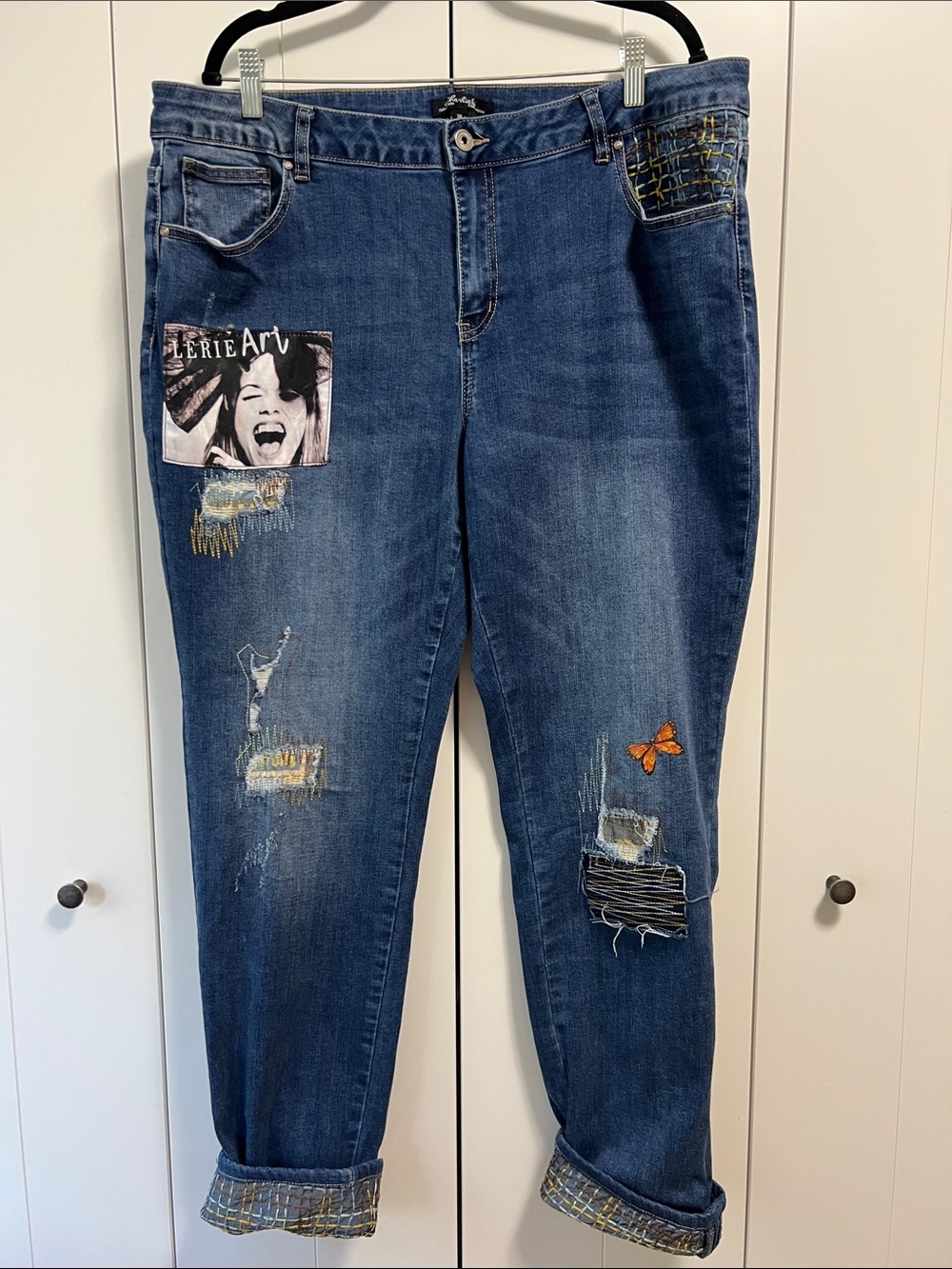 Charlie B embellished jeans size18